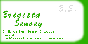 brigitta semsey business card